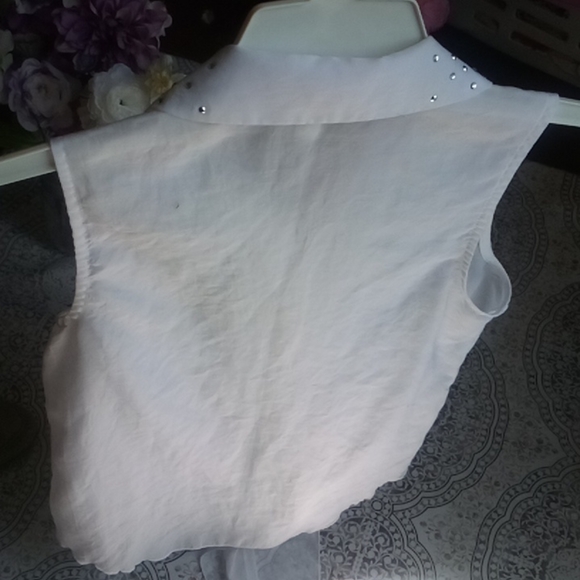 SHEER sleeveless sparkle top - Picture 5 of 11